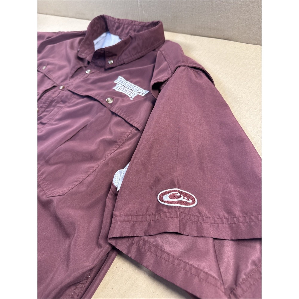 Drake, Mississippi State Bulldogs, Short Sleeve Vented Shirt Men's 3XL Maroon - Picture 5 of 8
